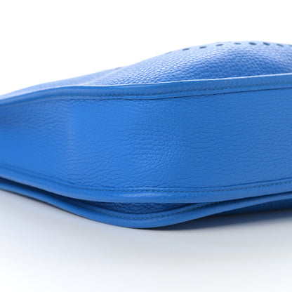 Hermes Taurillon Clemence Evelyne III PM Bleu Hydra 9 of 14