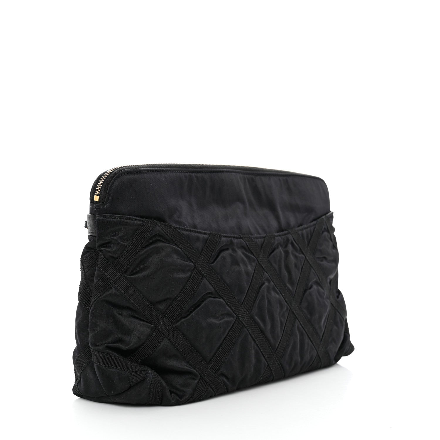 Chanel Nylon Grosgrain Large Lifestyle Pouch With Foldable Tote Black 5 of 11