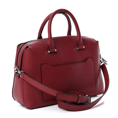 MCM Grained Calfskin Medium Ella Boston Sash Burgundy 3 of 11
