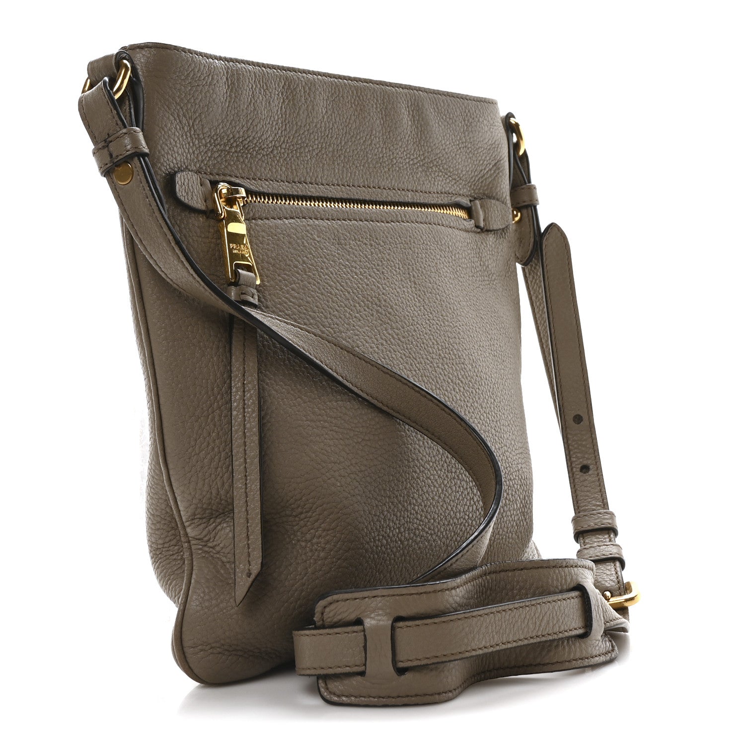 Prada Vitello Daino Crossbody Bag Argilla 3 of 9