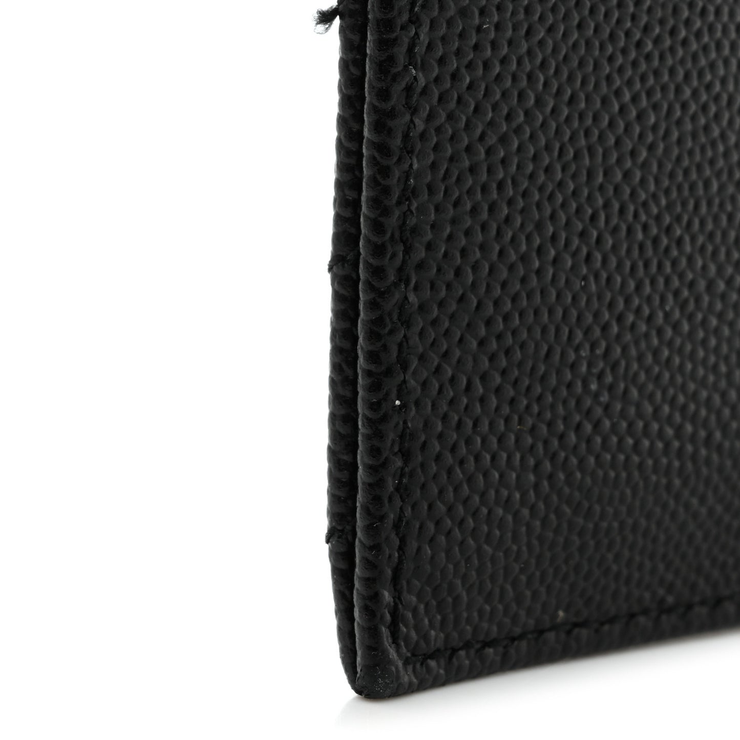 Grain De Poudre Chevron Monogram Large Bill Pouch Black