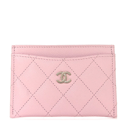 Chanel Caviar Quilted Card Holder Light Pink 1 of 9