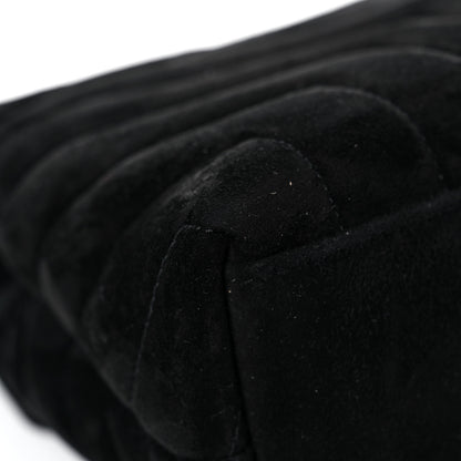 Saint Laurent Suede Calfskin Y Quilted Monogram Small Loulou Chain Satchel Black 11 of 14