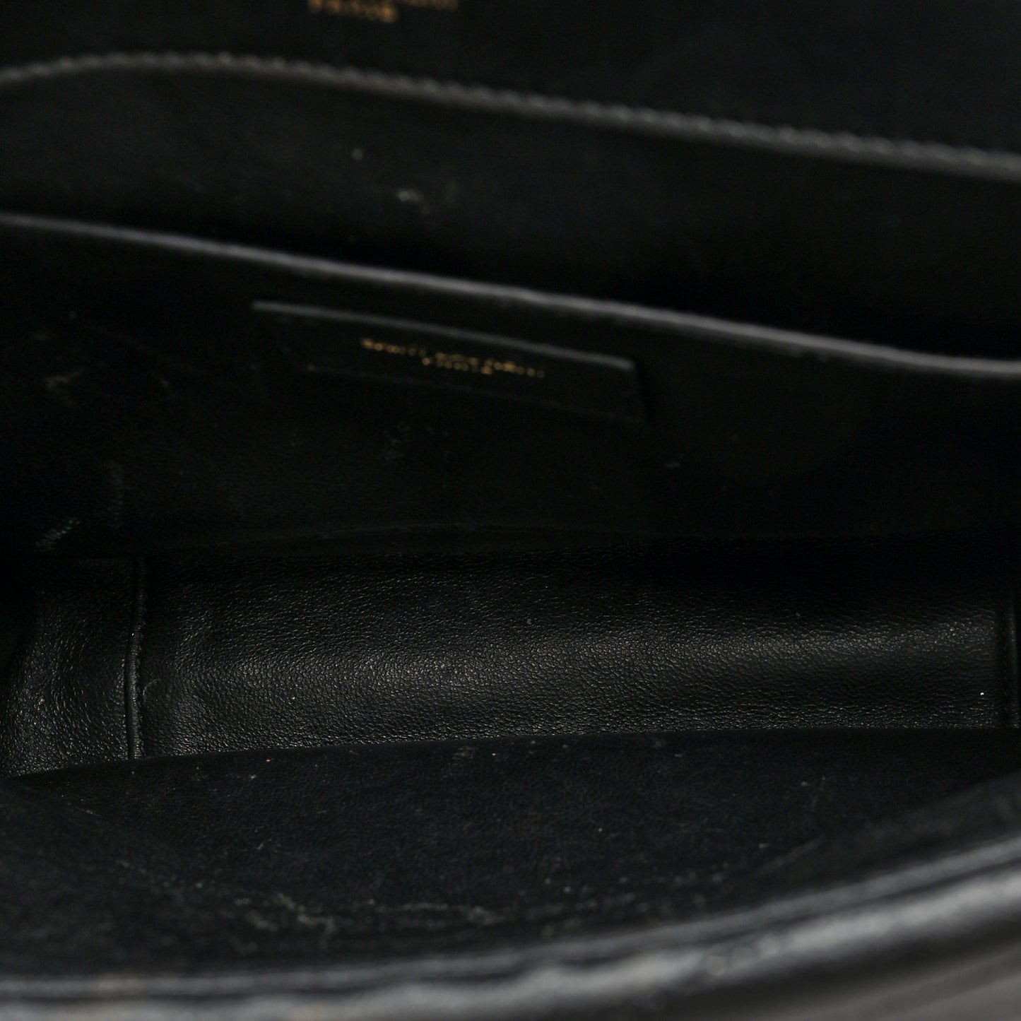 Lambskin Matelasse Chevron Monogram Medium Sulpice Bag Black
