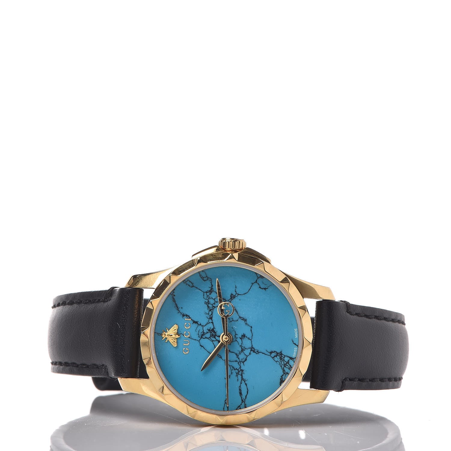 Gucci Stainless Steel Calfskin 27mm G-Timeless Quartz Watch Turquoise 3 of 7