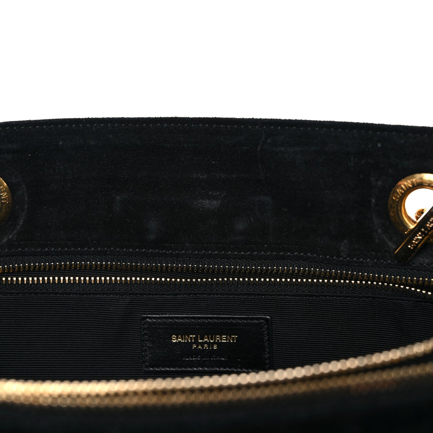 Suede Monogram Cassandre Shopper Black