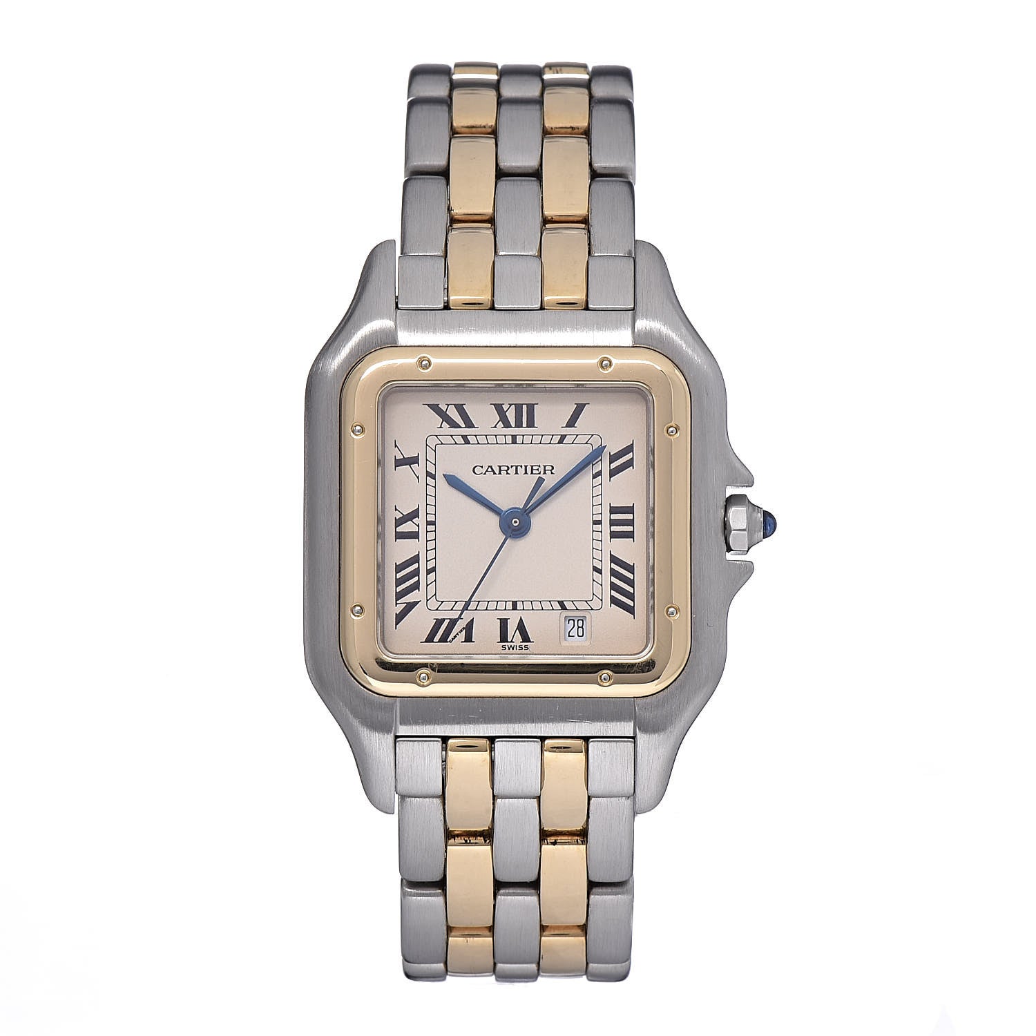Cartier Stainless Steel 18K Yellow Gold 27mm Panthere Quartz Watch 1 of 8