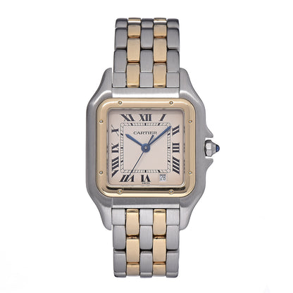 Cartier Stainless Steel 18K Yellow Gold 27mm Panthere Quartz Watch 1 of 8