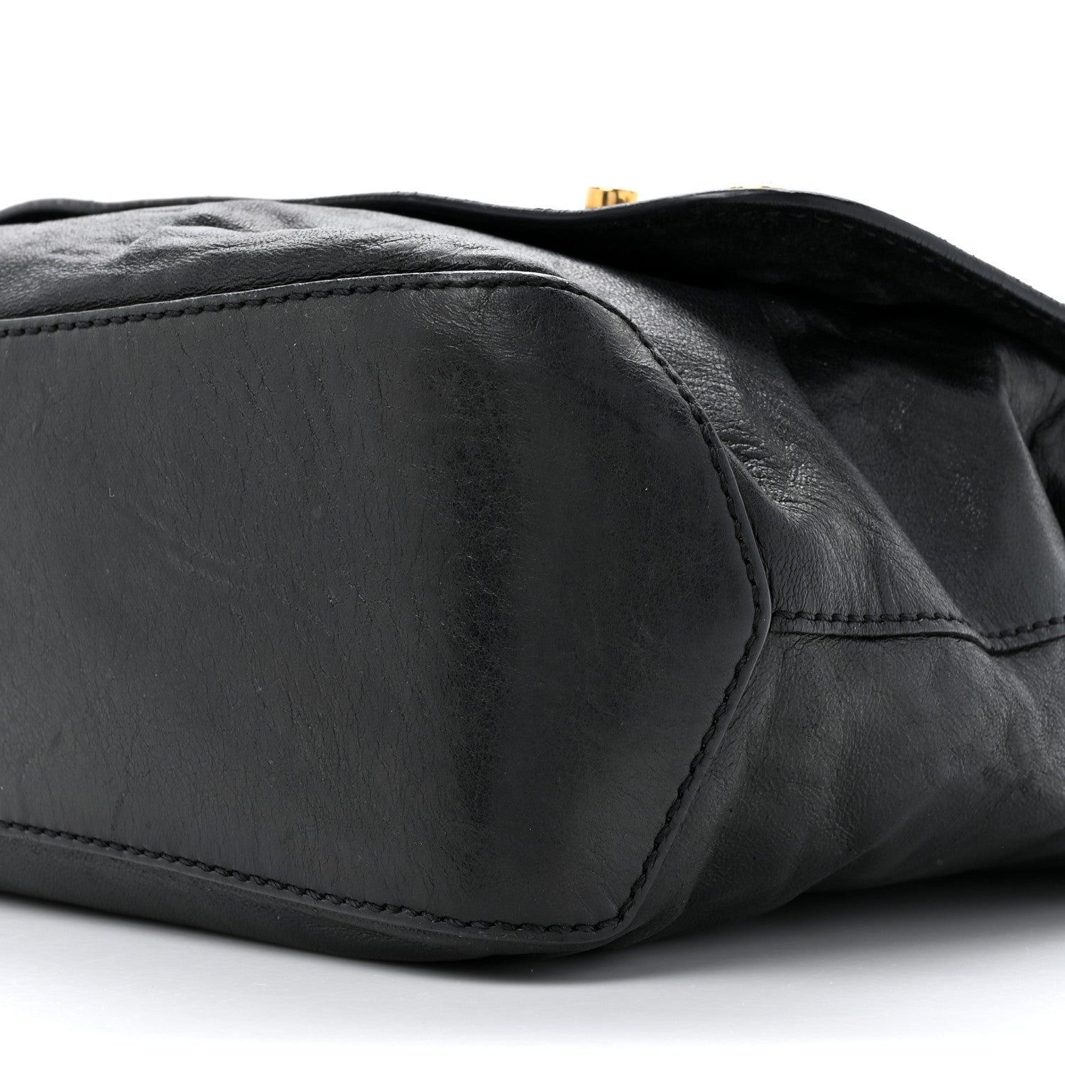 Givenchy Calfskin Bolt Stud Mirte Saddle Bag Black 8 of 21