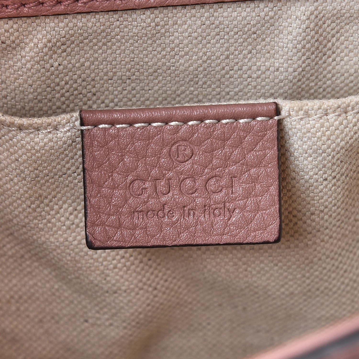 Gucci Calfskin Mini GG Marmont Top Handle Bag Rosy Phard 7 of 9