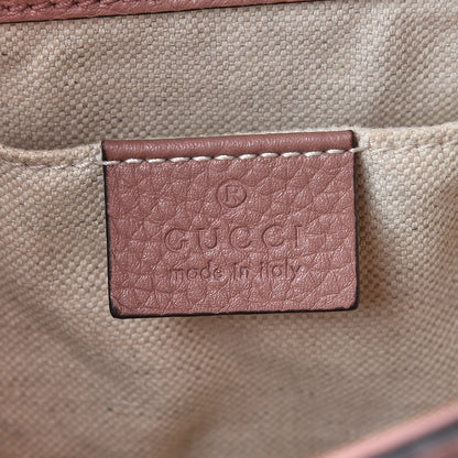 Gucci Calfskin Mini GG Marmont Top Handle Bag Rosy Phard 7 of 9