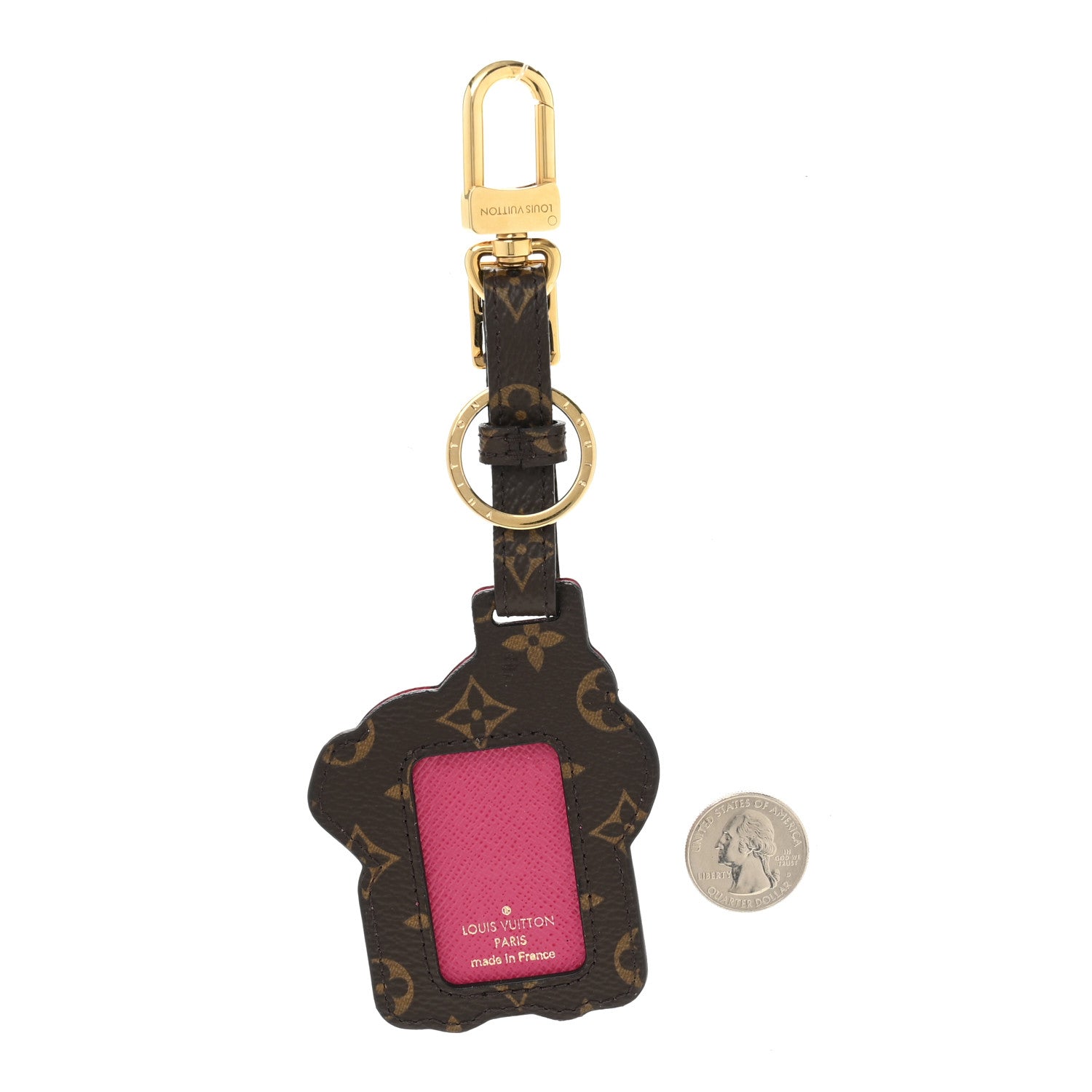 Louis Vuitton Monogram Calfskin Vivienne Funfair Bag Charm Key Holder 2 of 7