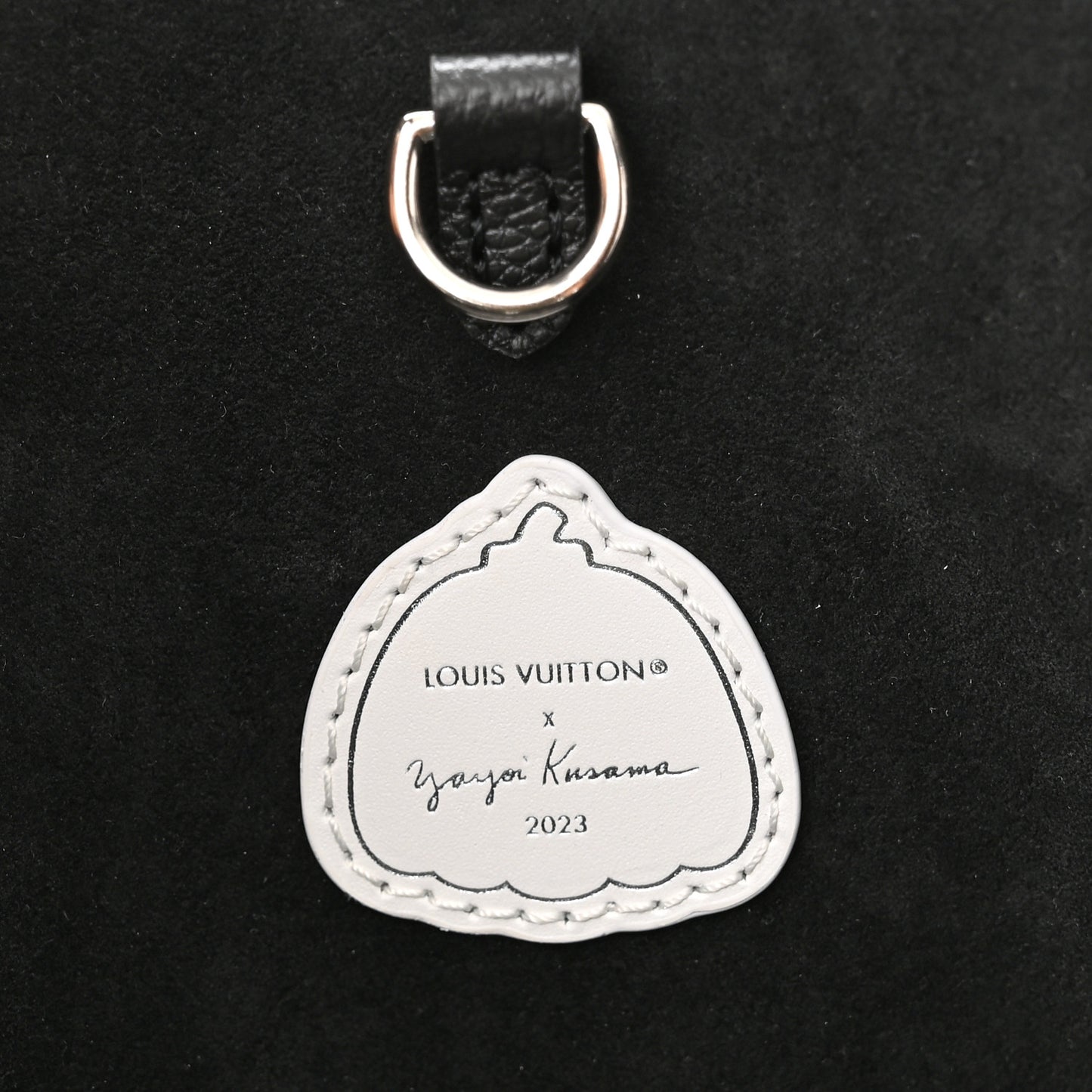 Monogram Kusama Dots Onthego MM Black White