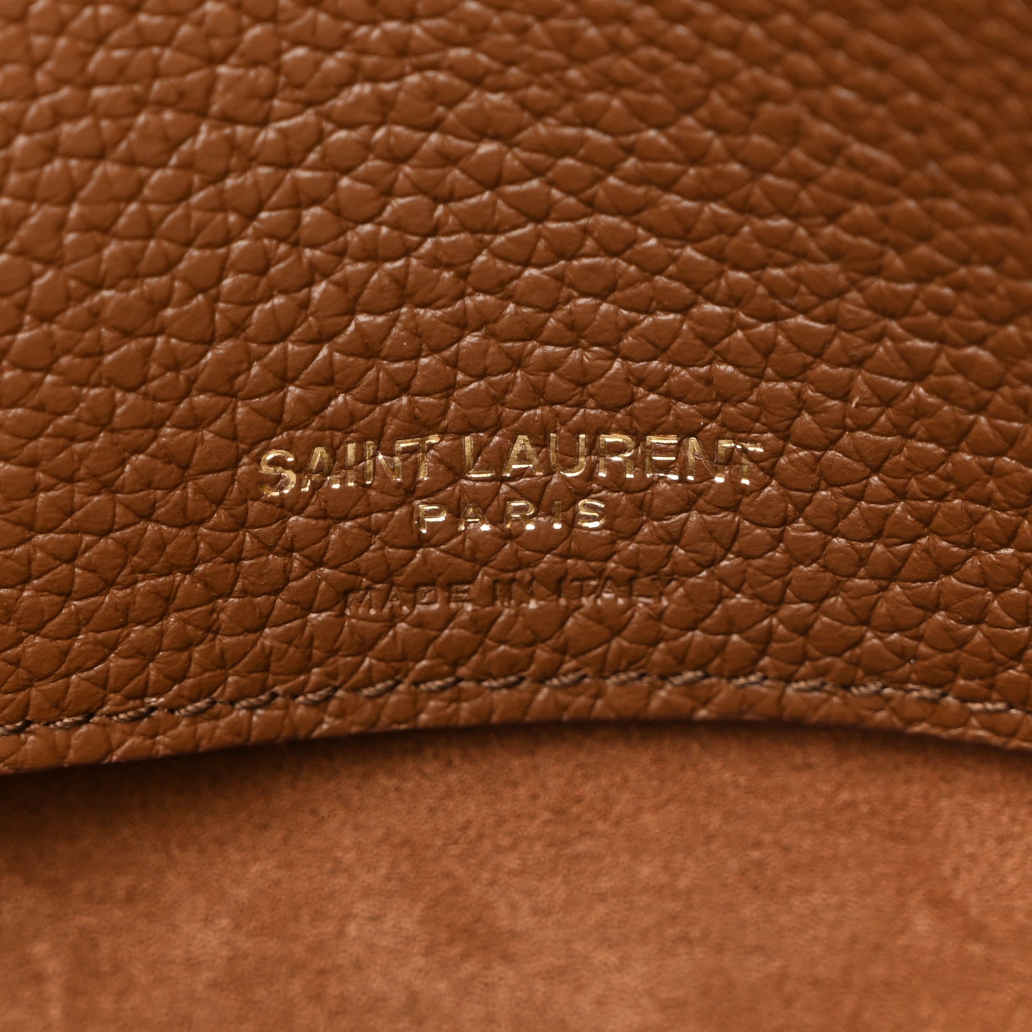 Saint Laurent Grained Calfskin Large Souple Sac De Jour Cinnamon 7 of 11