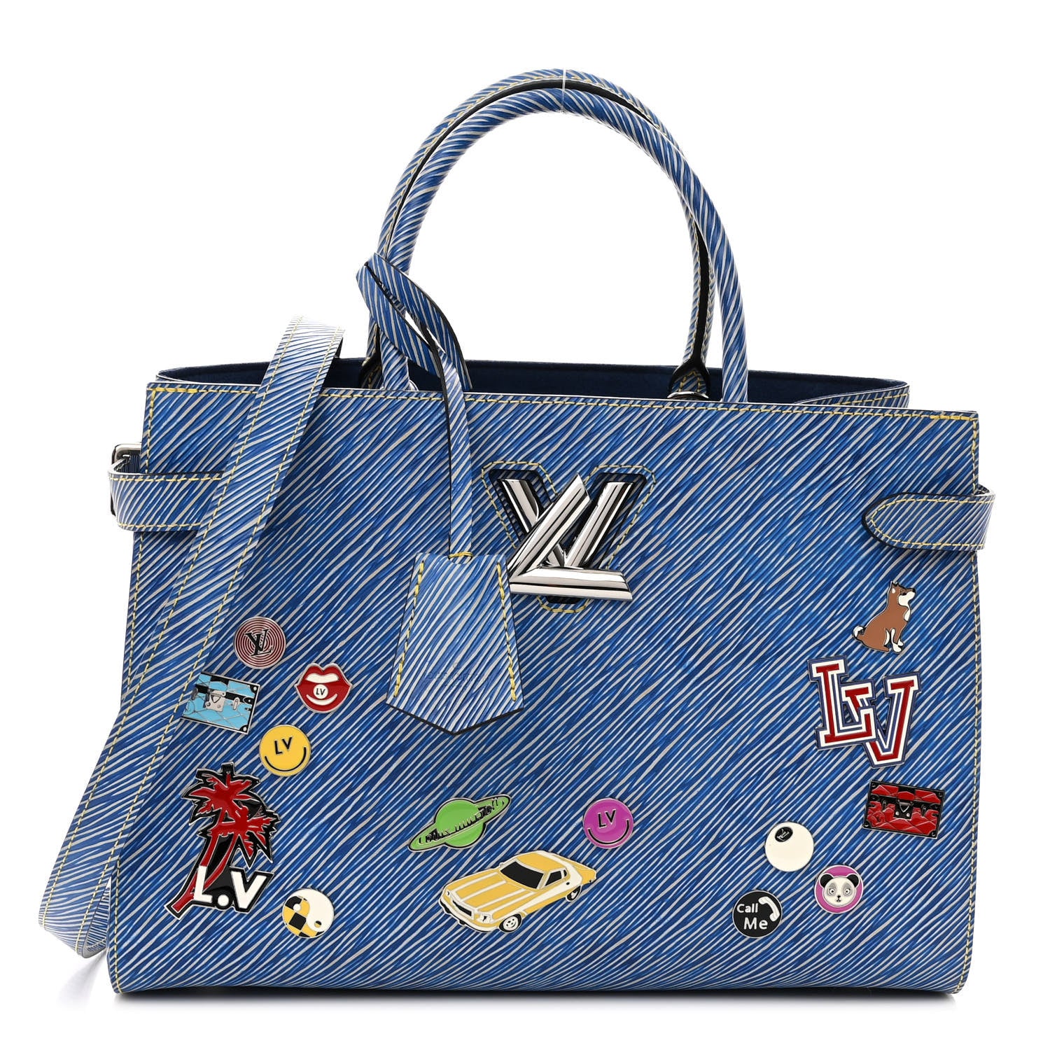 Louis Vuitton Epi Pins Twist Tote Denim Light 1 of 9