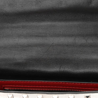 Valentino Garavani Metallic Nappa Medium Rockstud Spike Shoulder Bag Silver 13 of 17