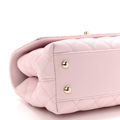 Chanel Caviar Quilted Mini Coco Handle Flap Light Pink 8 of 9