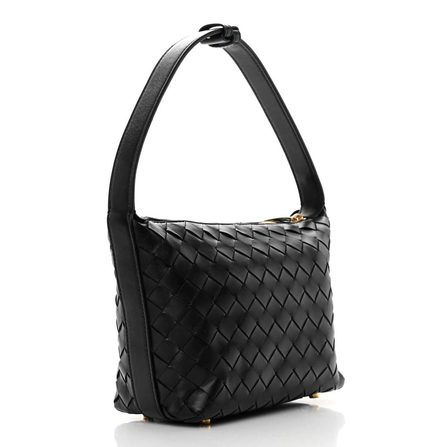 Calfskin Nappa Intrecciato Mini Wallace Black