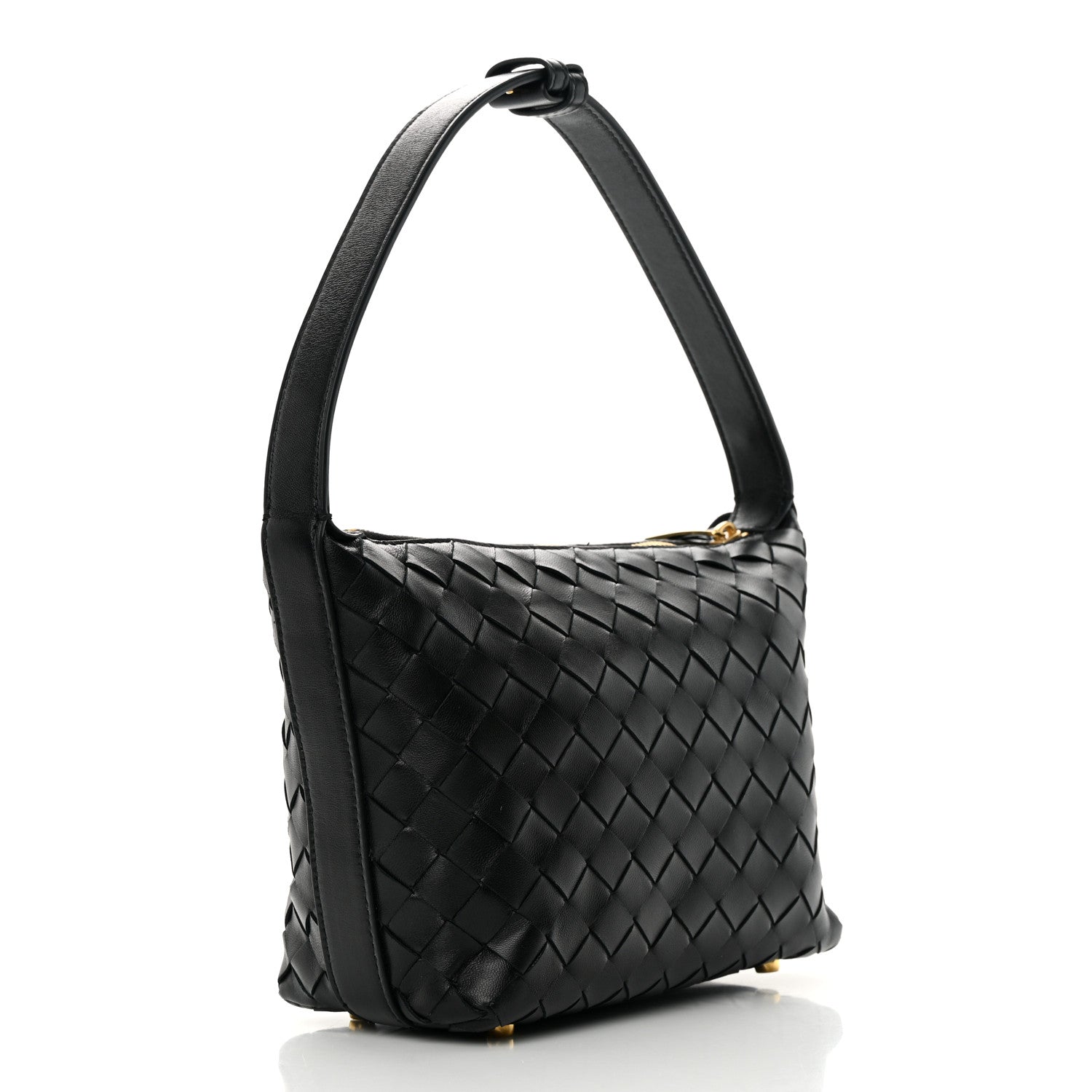 Bottega Veneta Calfskin Nappa Intrecciato Mini Wallace Black 3 of 13