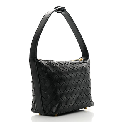 Bottega Veneta Calfskin Nappa Intrecciato Mini Wallace Black 3 of 13