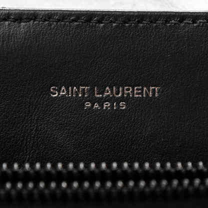 Saint Laurent Calfskin Y Quilted Monogram Medium Loulou Chain Satchel Black 6 of 10