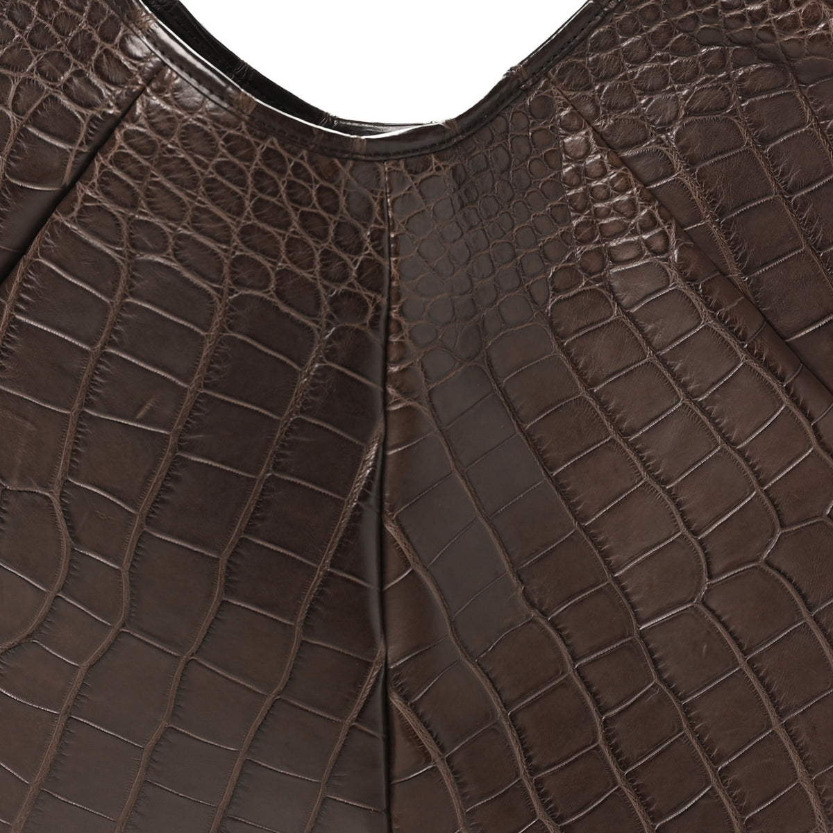 Alligator Buffalo Horn Mombasa Hobo Brown