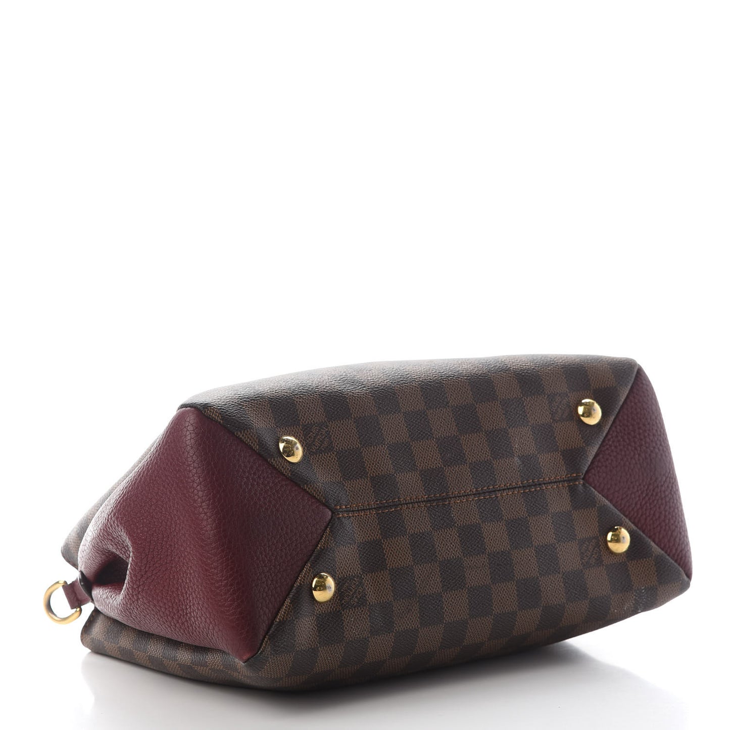 Damier Ebene Cuir Taurillon Brittany Bordeaux