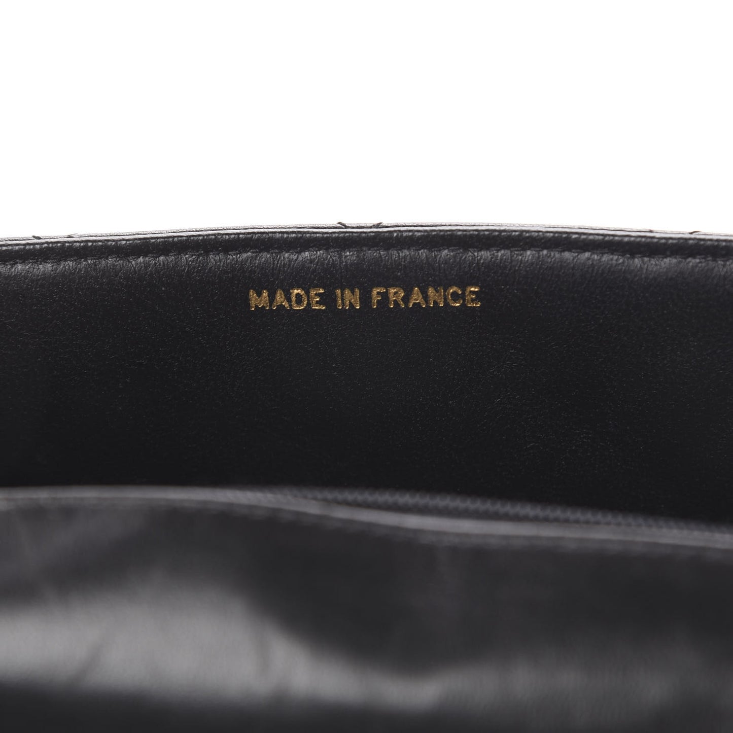 Lambskin Quilted Jumbo Single Flap Black