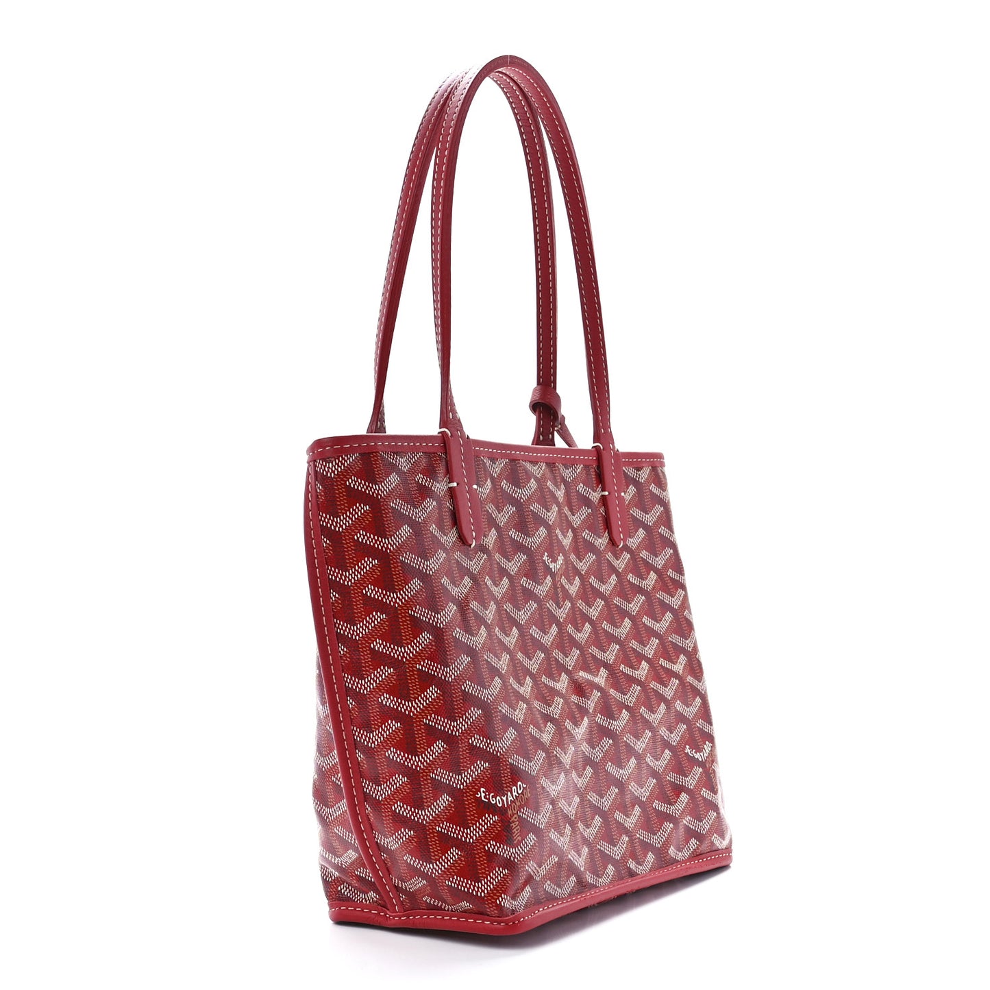 Goyardine Reversible Mini Anjou Red