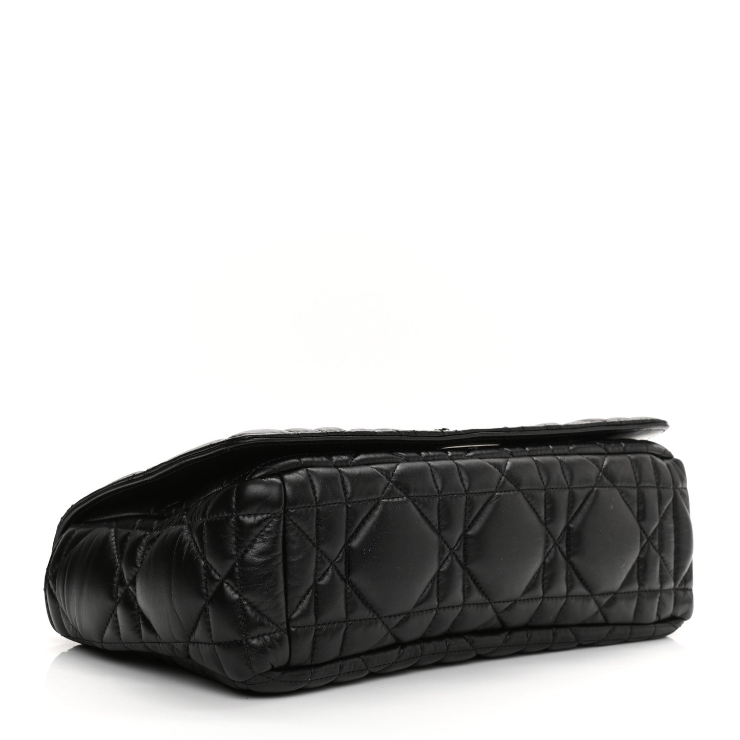 Calfskin Macrocannage Large Caro Bag Black