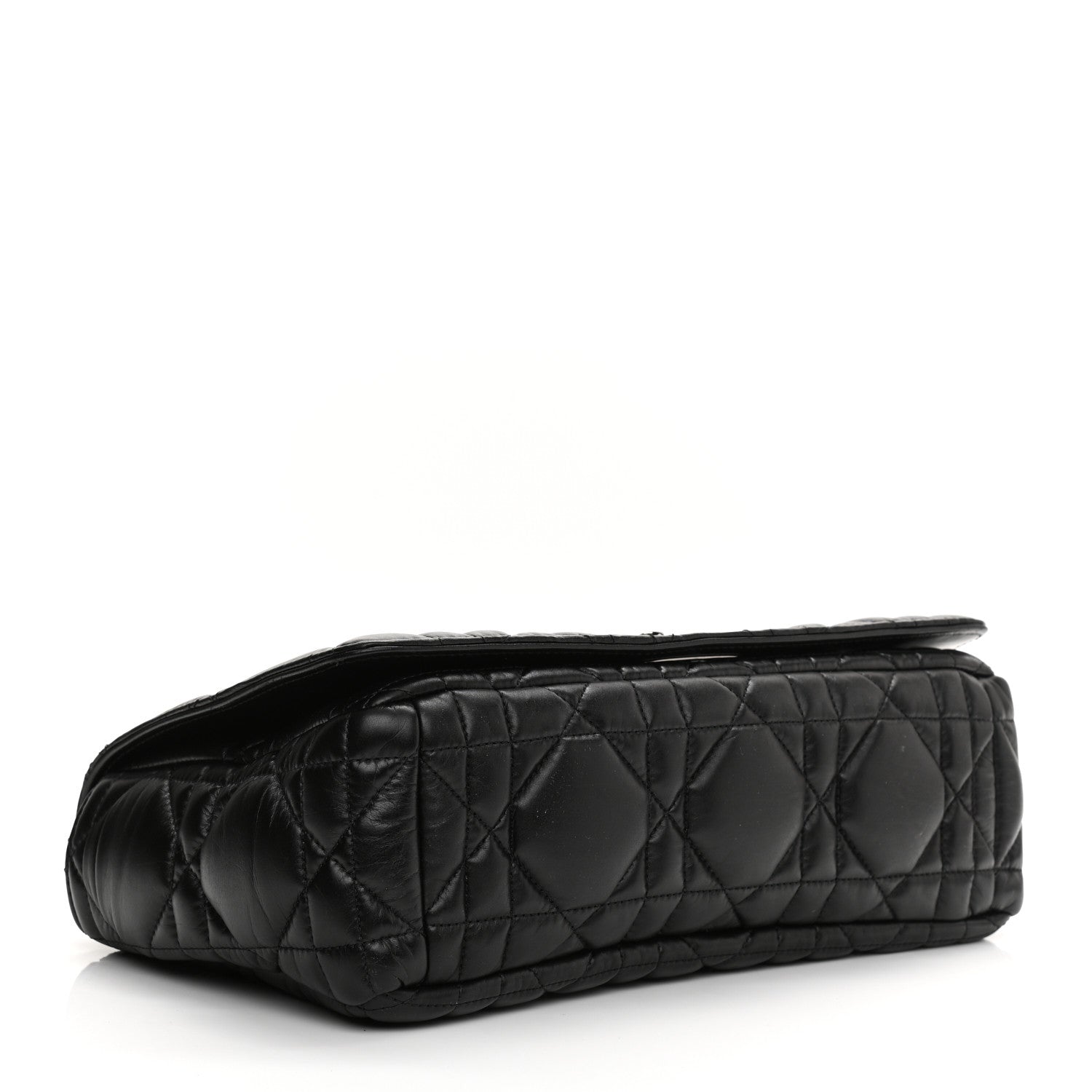 Christian Dior Calfskin Macrocannage Large Caro Bag Black 6 of 19