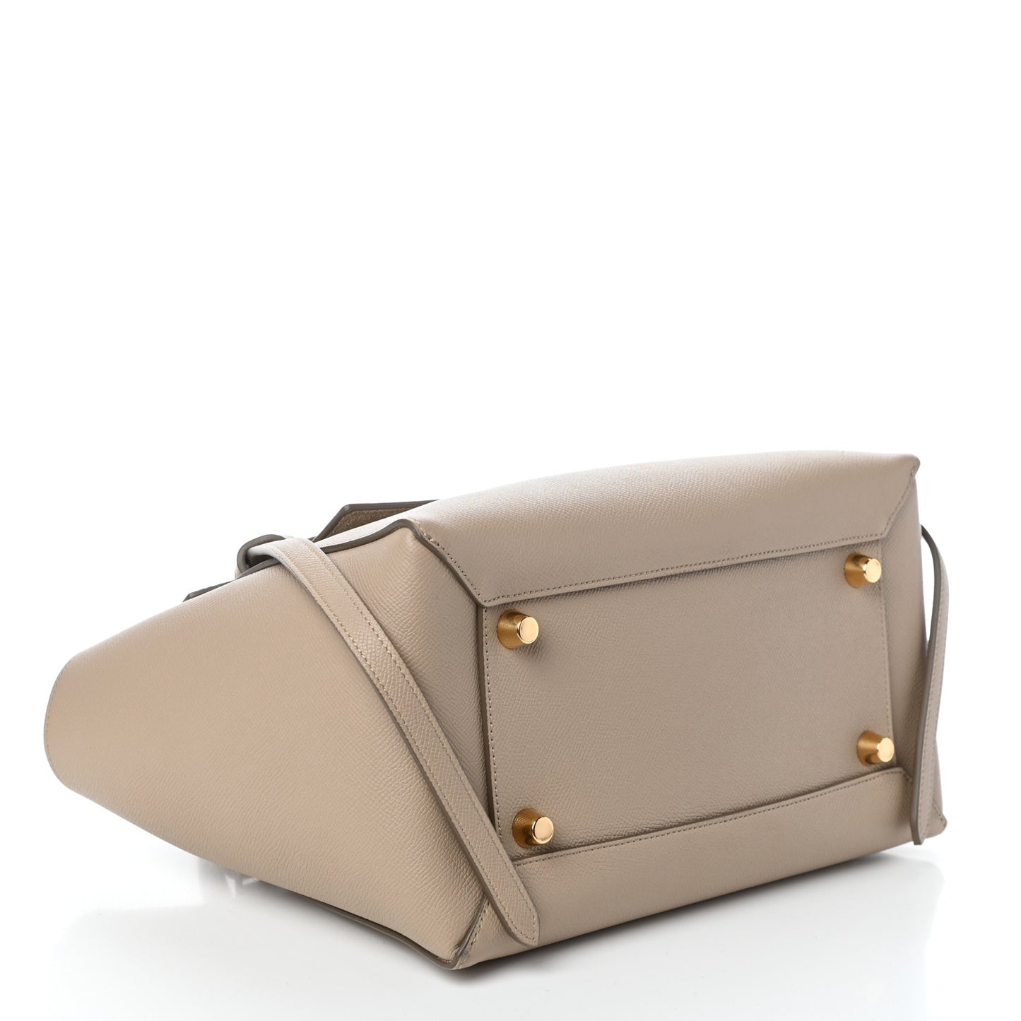 Grained Calfskin Mini Belt Bag Light Taupe