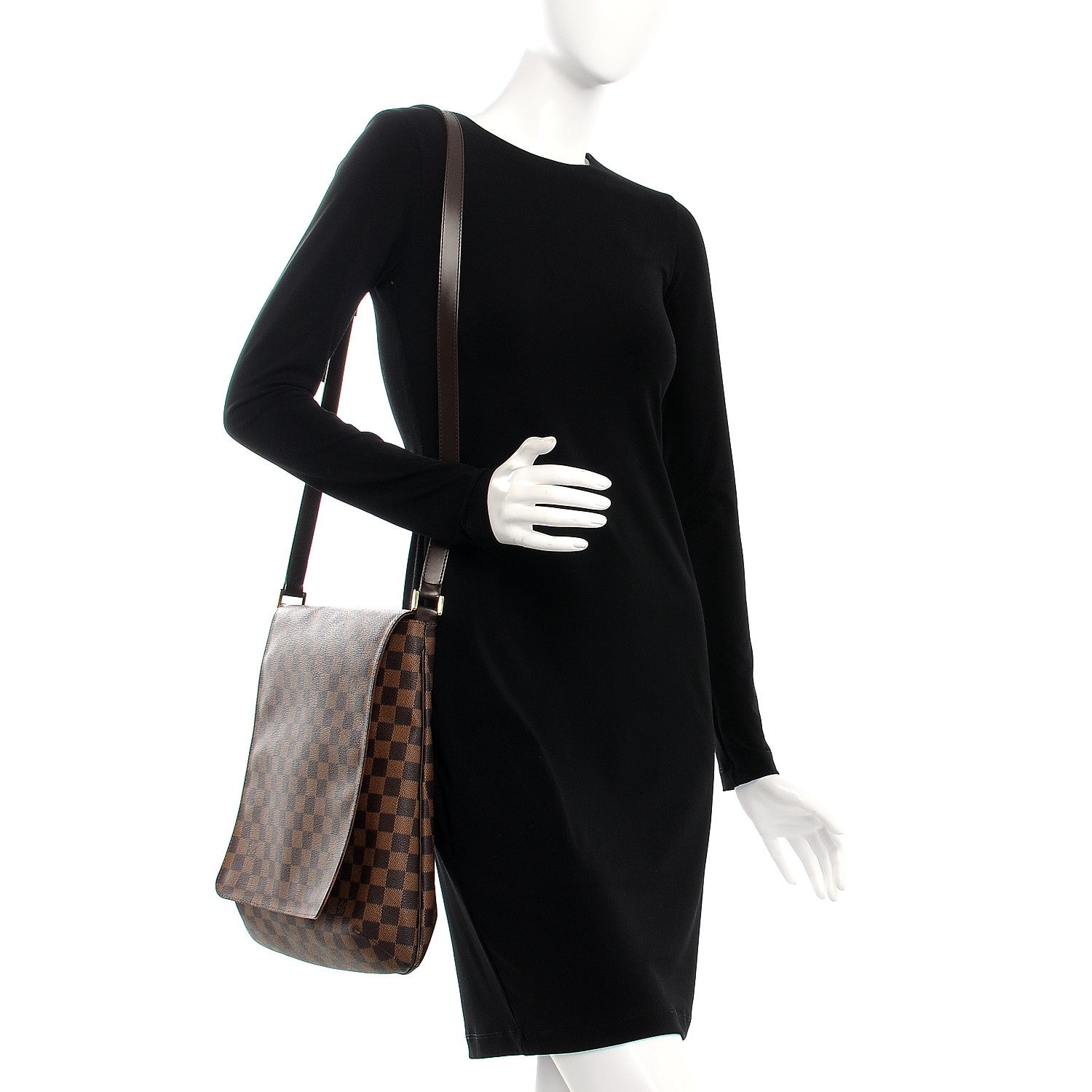 Louis Vuitton Damier Ebene Musette GM 2 of 10