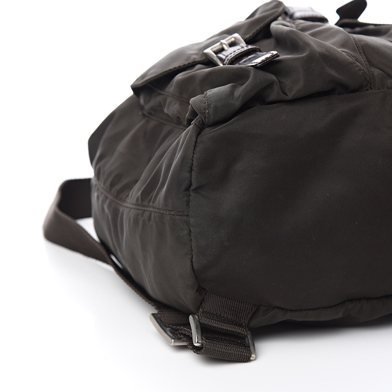 Prada Tessuto Nylon Vela Small Backpack Brown 8 of 10