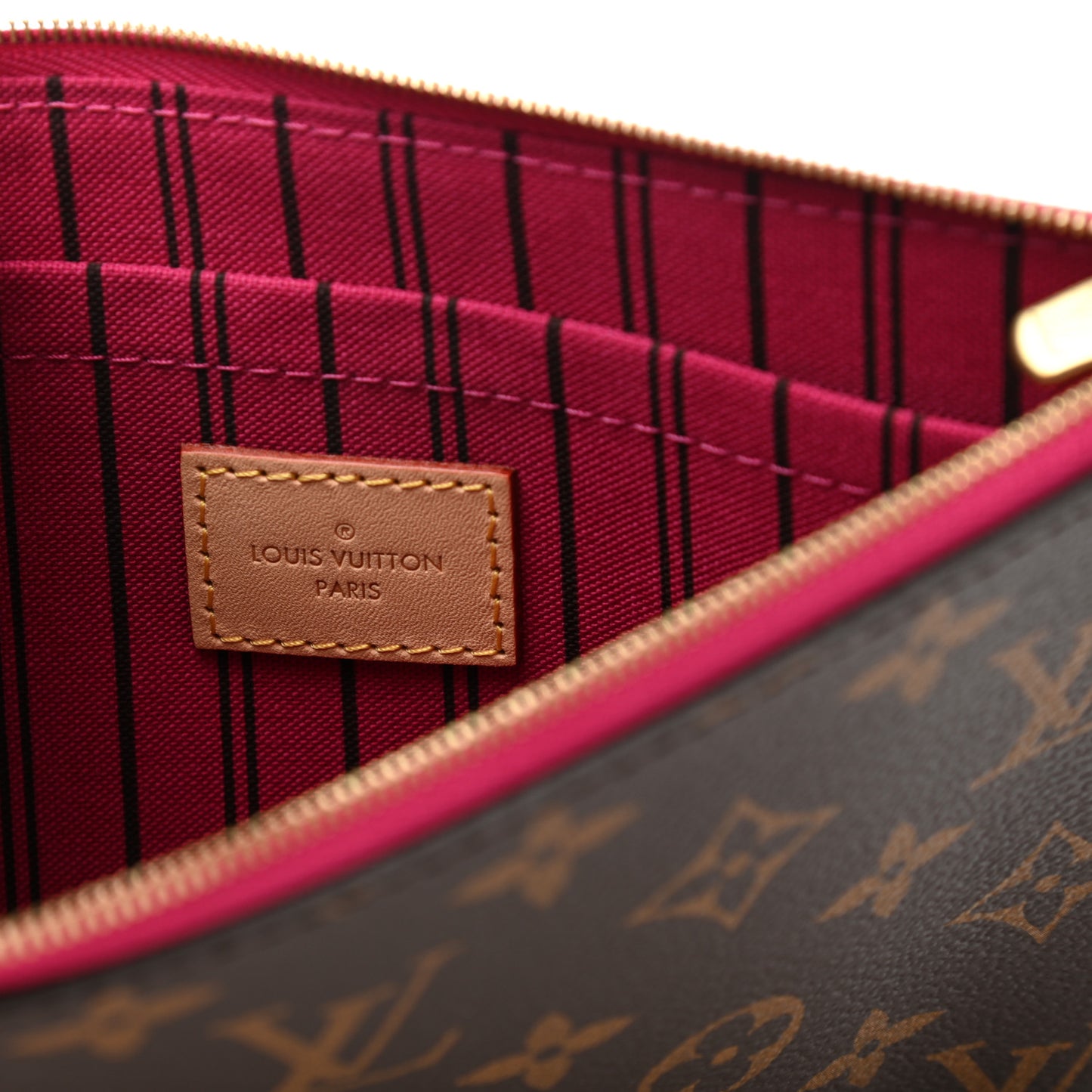 Monogram Neverfull MM GM Pochette Pivoine