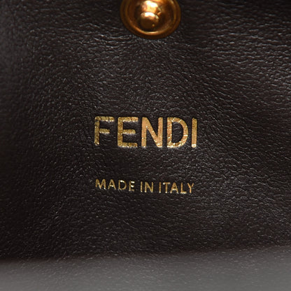 Fendi Camoscio Glazed Fabric FF 1974 Large Peekaboo X-Lite Amazzonia Mogano Panna 6 of 8