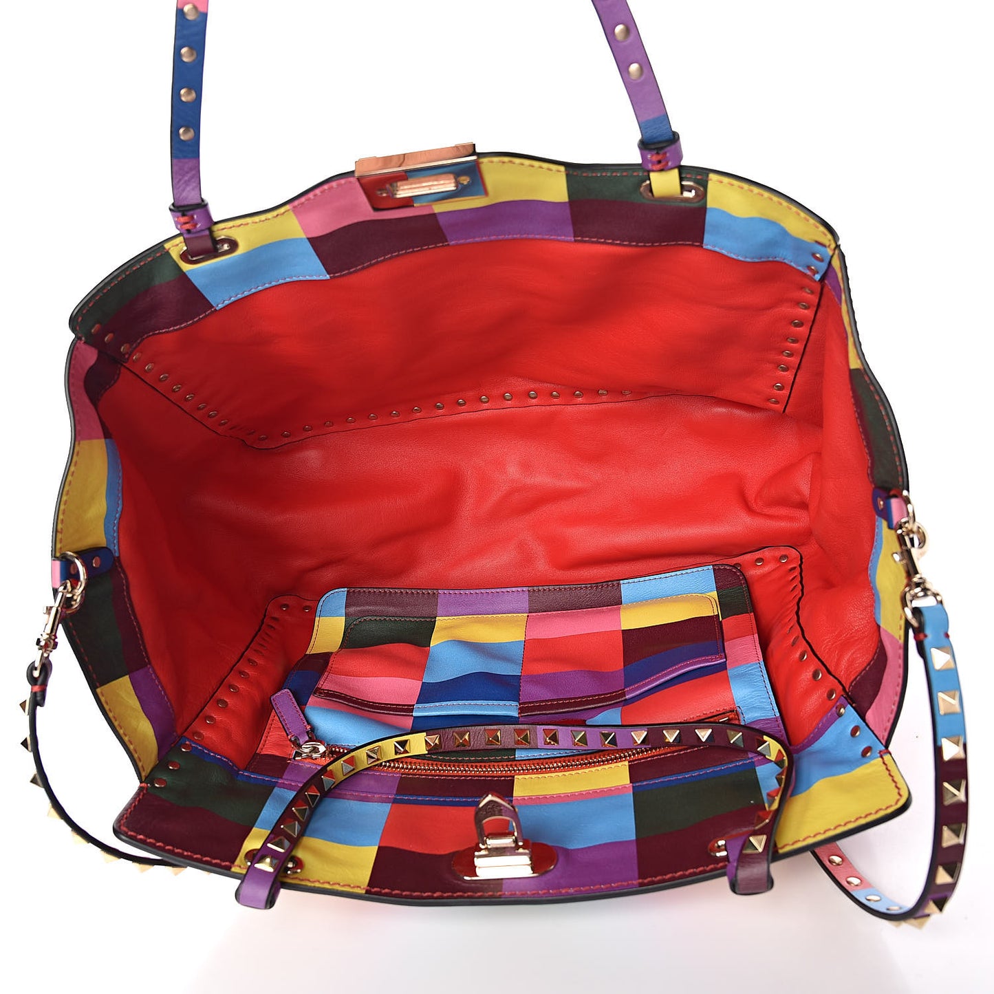 Vitello 1973 Medium Rockstud Tote Multicolor