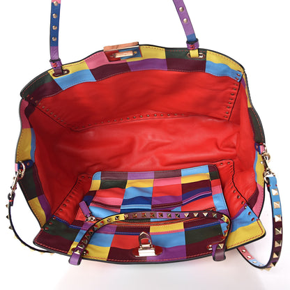 Valentino Garavani Vitello 1973 Medium Rockstud Tote Multicolor 5 of 9