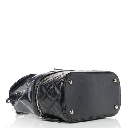 Chanel Crumpled Calfskin PVC Quilted Flap Black 4 of 11
