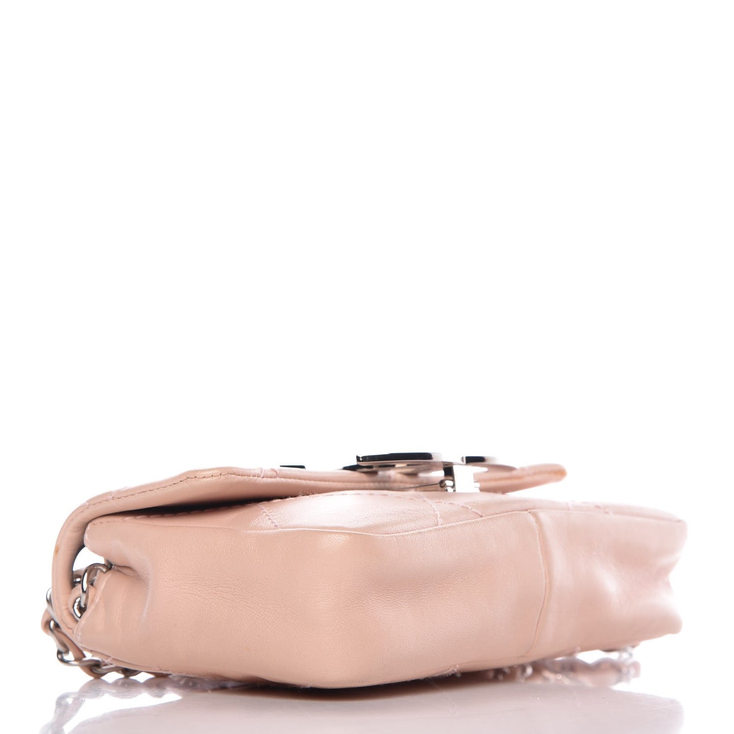 Lambskin Diamond Stitched CC Flap Pink