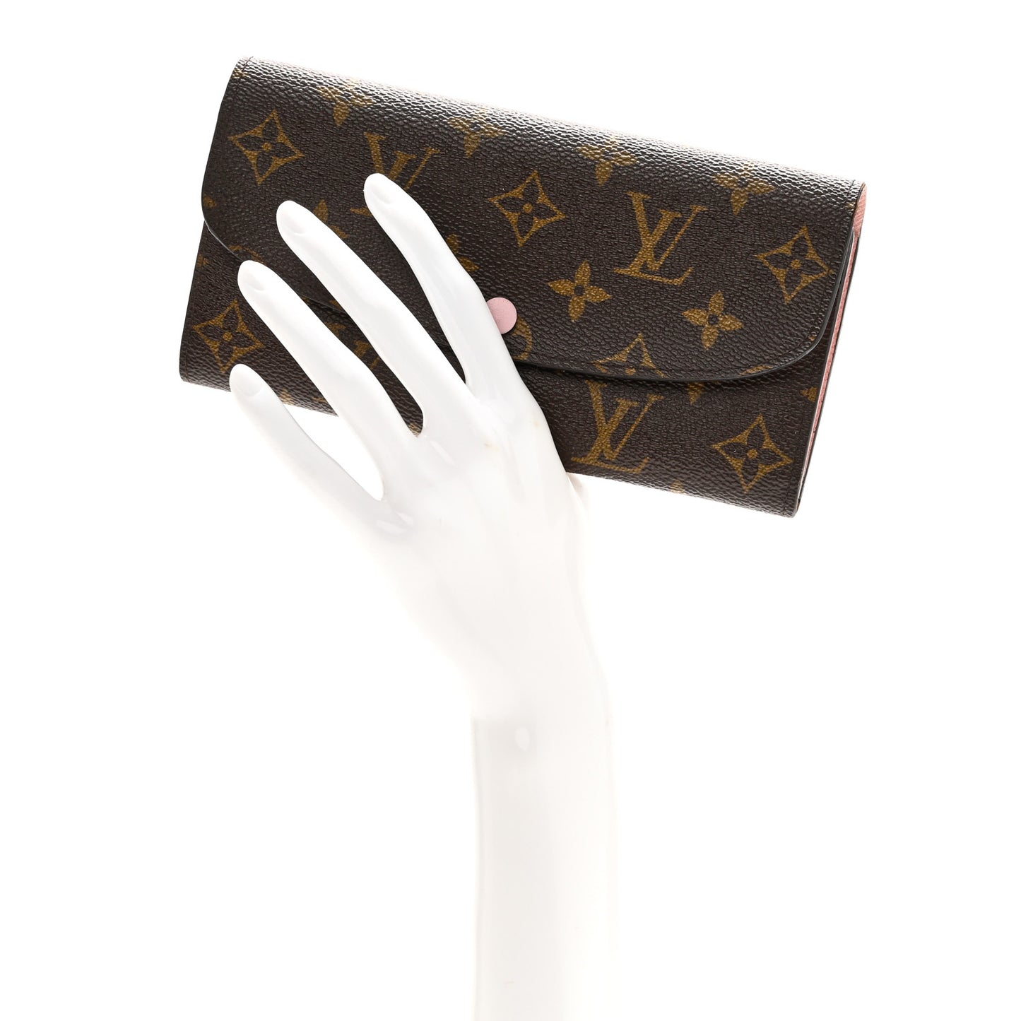 Monogram Emilie Wallet Rose Ballerine