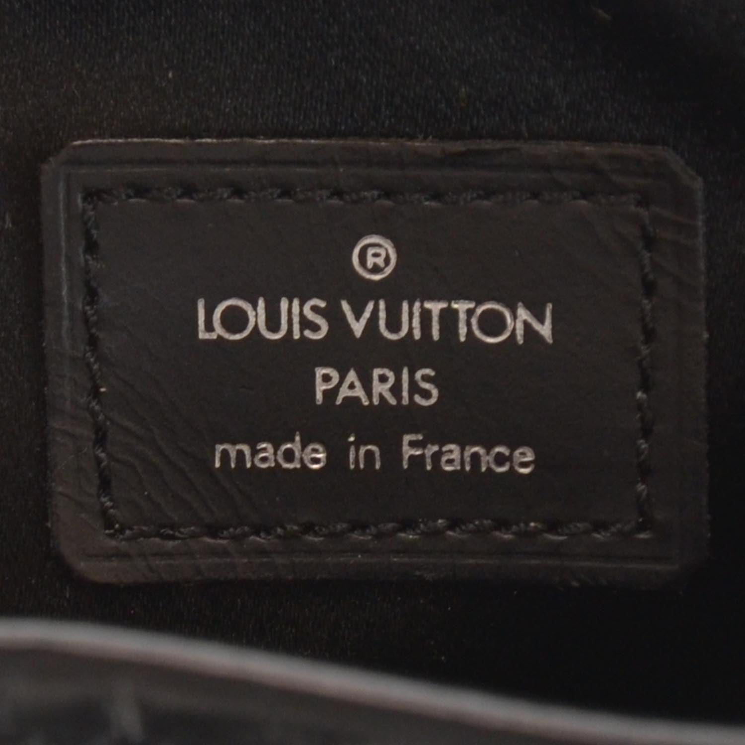 Louis Vuitton Satin Monogram Little Bucket Black 4 of 6
