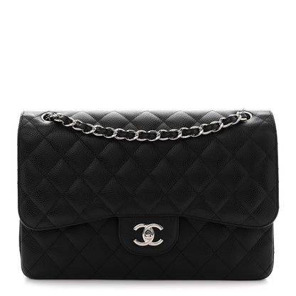 Chanel Caviar Quilted Jumbo Double Flap Black 1 of 11