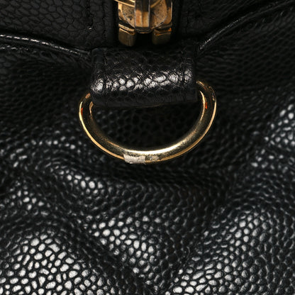 Chanel Caviar Quilted CC Duffel Bag Black 15 of 16