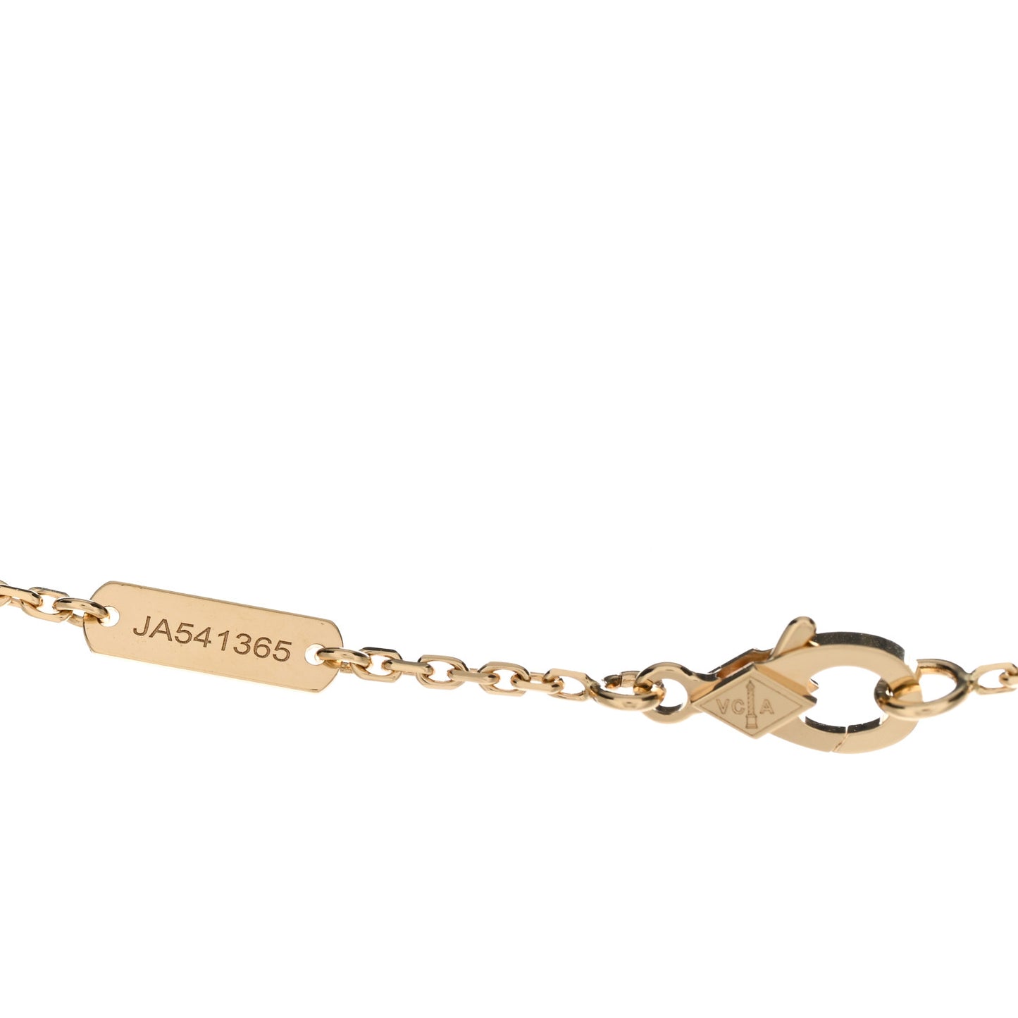 18K Yellow Gold Vintage Alhambra Pendant Necklace