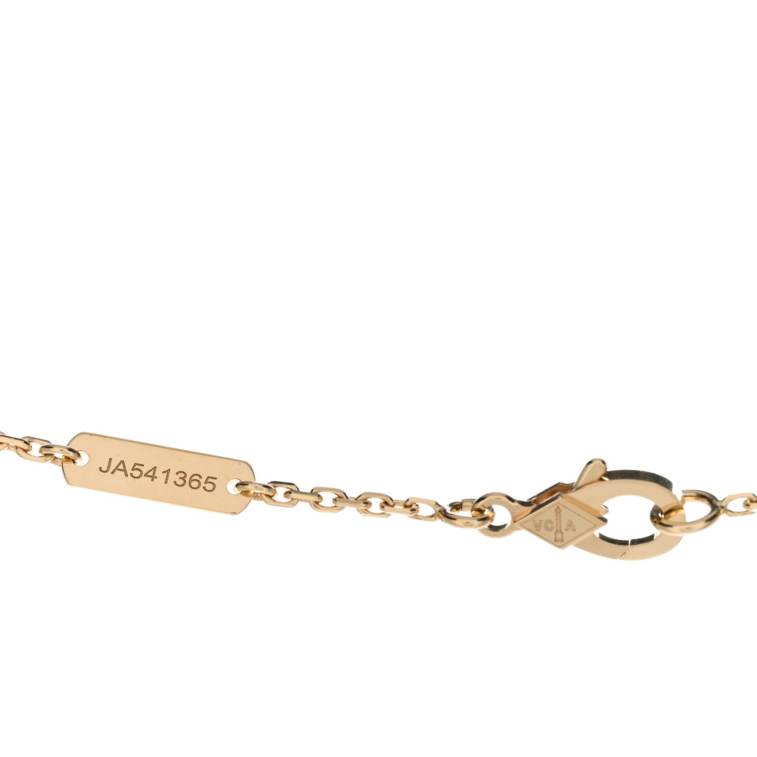 Van Cleef & Arpels 18K Yellow Gold Vintage Alhambra Pendant Necklace 3 of 5