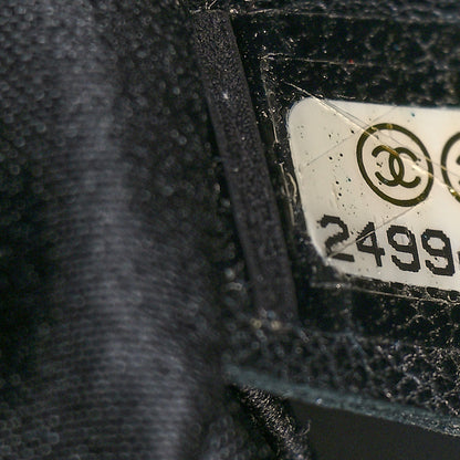 Chanel Sequin Nylon Lambskin Astronaut Essentials Backpack Black White 8 of 12