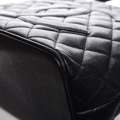 Chanel Caviar Quilted Medallion Tote Black 13 of 16