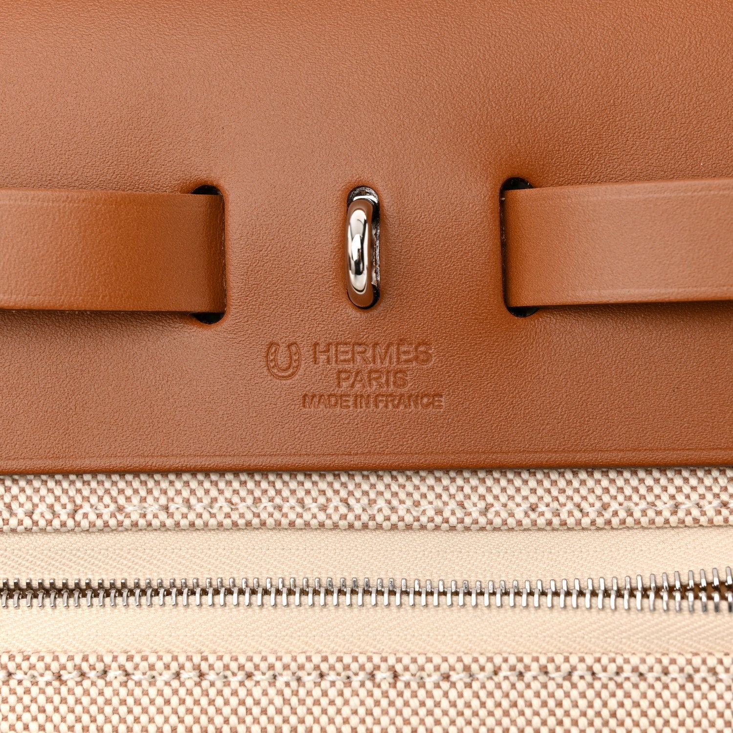 Hermes H Plume Canvas Vache Hunter Circuit 24 Herbag Zip Retourne 31 Fauve Ecru Beige 7 of 12