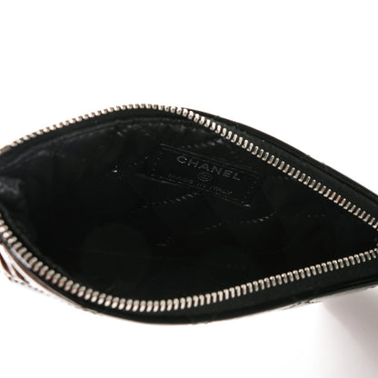 Chanel Patent Quilted Small Cosmetic Case Black 5 of 7